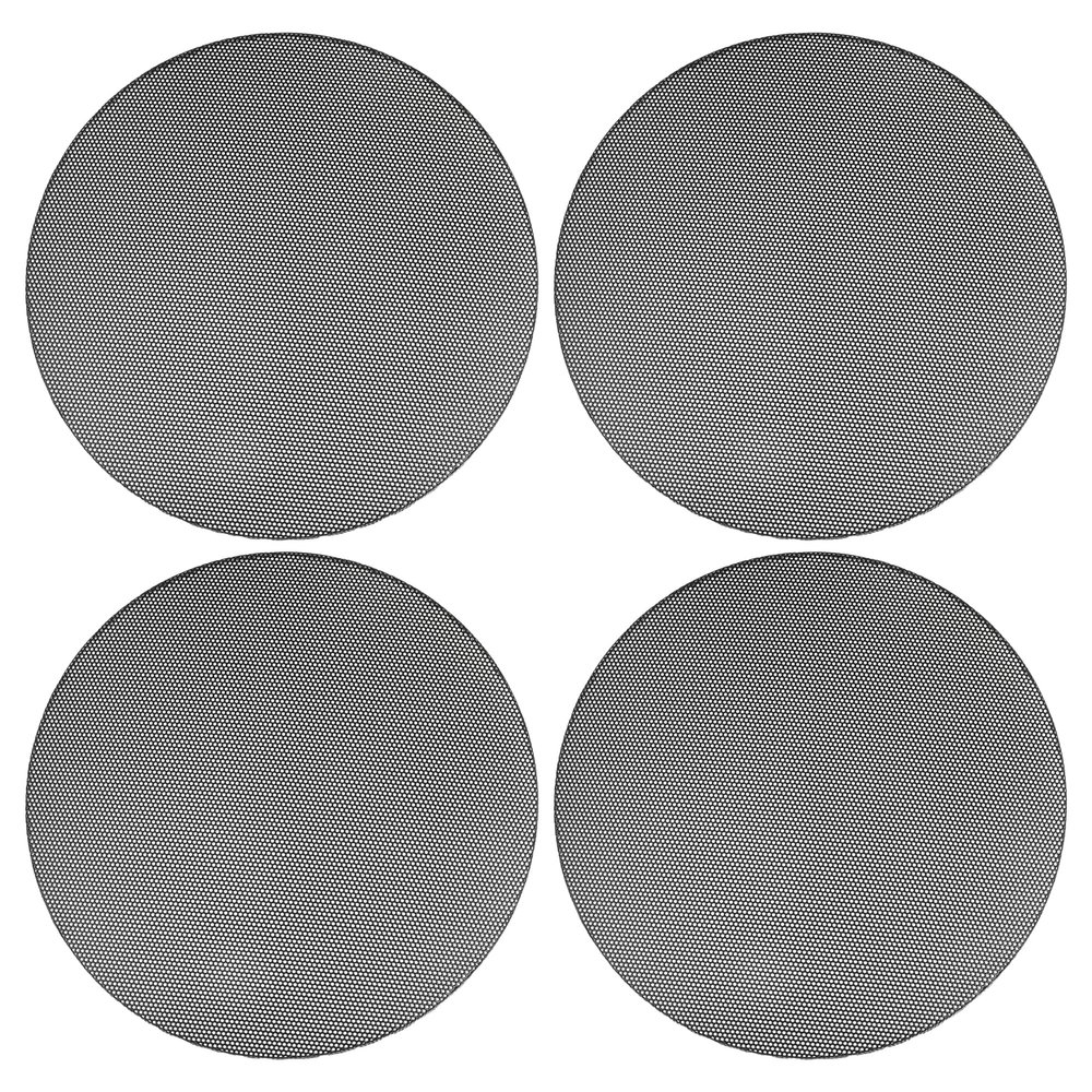 ACROPIX Universal 7 Inch Speaker Grills Mesh for Audio Subwoofer 182x6.5mm Grille without Frame Black - Pack of 4