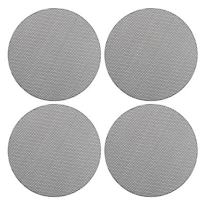 ACROPIX Universal 3.5 Inch Speaker Grills Mesh for Audio Subwoofer 100x6.5mm Grille without Frame Black - Pack of 4