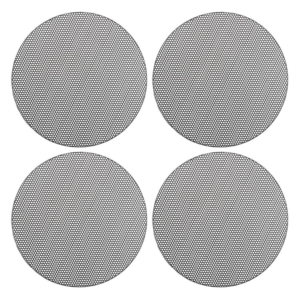 ACROPIX Universal 3.5 Inch Speaker Grills Mesh for Audio Subwoofer 100x6.5mm Grille without Frame Black - Pack of 4