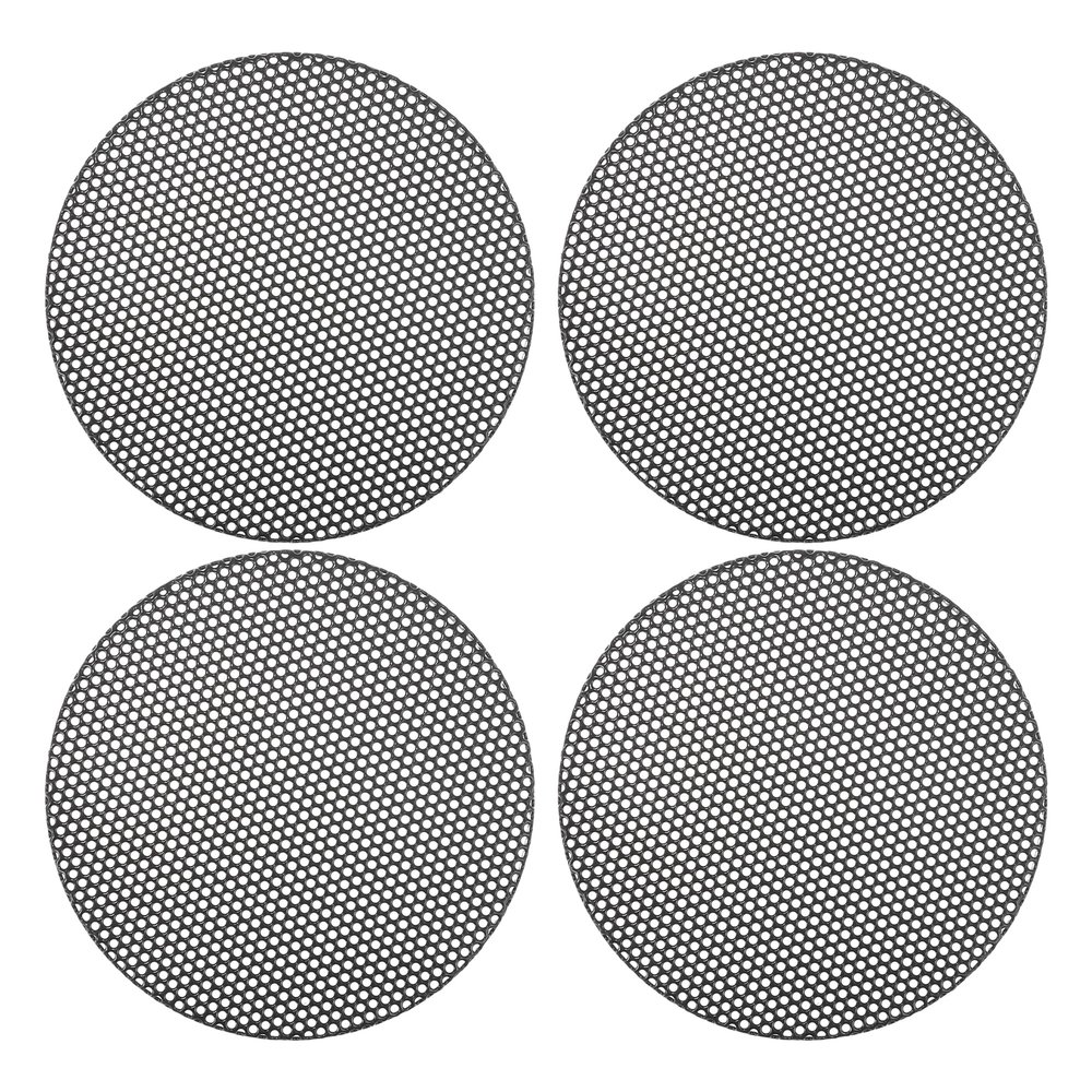 ACROPIX Universal 2.5 Inch Speaker Grills Mesh for Audio Subwoofer 65x4mm Grille without Frame Black - Pack of 4