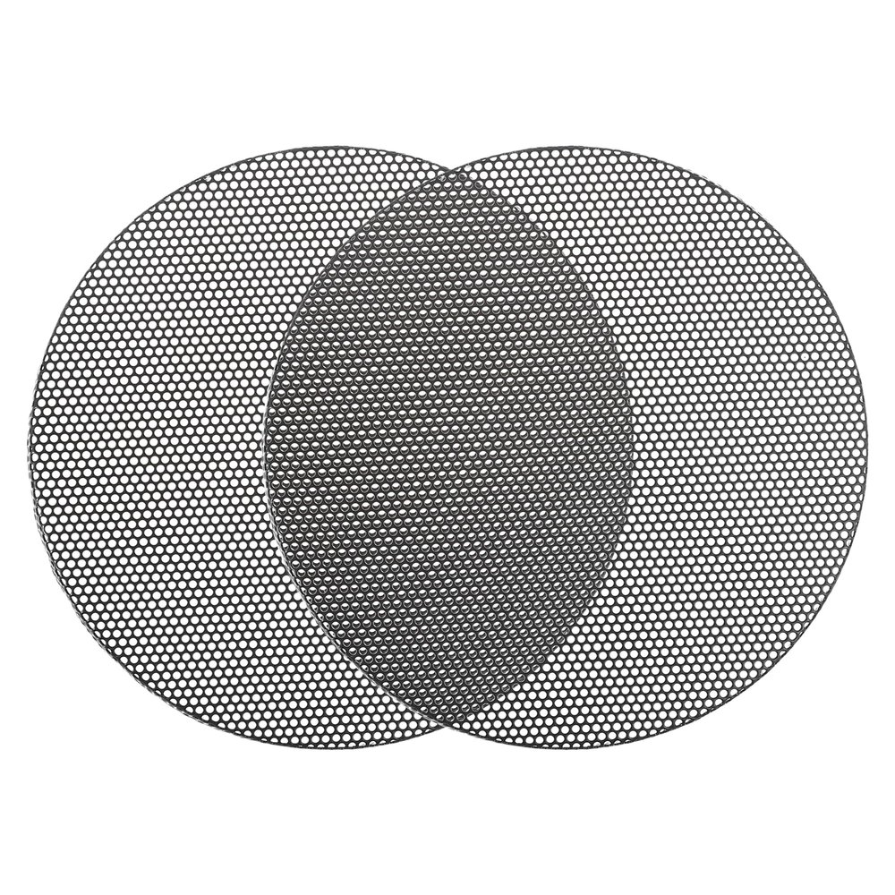 ACROPIX Universal 3.5 Inch Speaker Grills Mesh for Audio Subwoofer 100x6.5mm Grille without Frame Black - Pack of 2