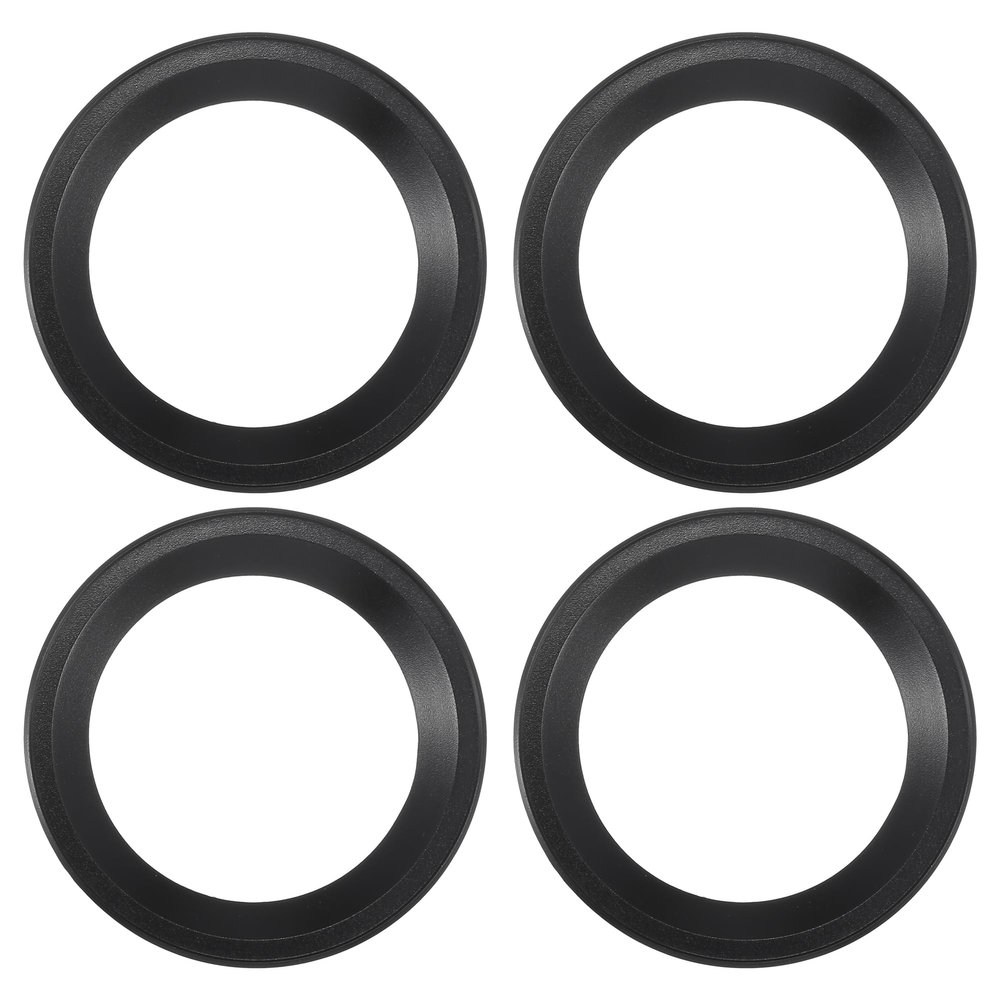 ACROPIX Universal 3" Subwoofer Speaker Rings Cover Spacers Speaker Audio Decorative Circle without Mesh Grille ABS Black - Pack of 4