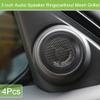 ACROPIX Universal 3" Subwoofer Speaker Rings Cover Spacers Speaker Audio Decorative Circle without Mesh Grille ABS Black - Pack of 4 view 2