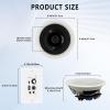 PNWCZ 6.5'' Bluetooth in Ceiling Speakers with Wall Amplifier Receiver 600W Flush Mount Ceiling & in-Wall Speaker System for Home Theater Office Bathroom Living Room Kitchen(2Pairs) view 3