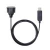 Skcvmn 20CM F-DI USB 2.0 Converter Adapter Cable to RS-232 9-pin RS232 Serial Port, 0.2m, Black view 2