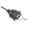 Skcvmn 20CM F-DI USB 2.0 Converter Adapter Cable to RS-232 9-pin RS232 Serial Port, 0.2m, Black view 3