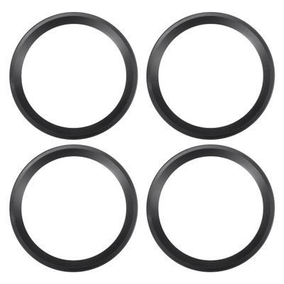 ACROPIX Universal 8" Subwoofer Speaker Rings Cover Spacers Speaker Audio Decorative Circle without Mesh Grille ABS Black - Pack of 4