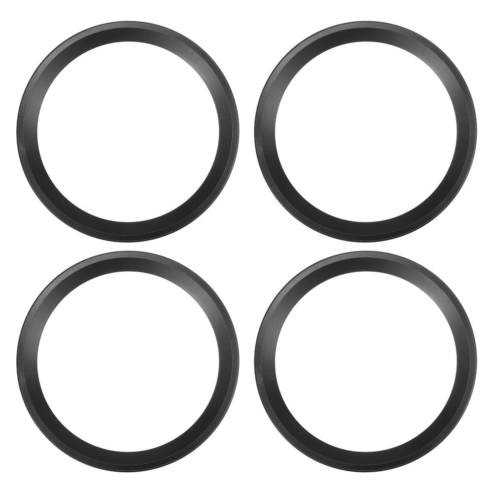 ACROPIX Universal 8" Subwoofer Speaker Rings Cover Spacers Speaker Audio Decorative Circle without Mesh Grille ABS Black - Pack of 4