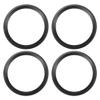 ACROPIX Universal 8" Subwoofer Speaker Rings Cover Spacers Speaker Audio Decorative Circle without Mesh Grille ABS Black - Pack of 4 view 1