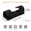 COMRUN 60 Pcs Black Cable Clips with 3M Adhesive, Wire Holders Under Desk, Cord Management for Wall, Car, Ethernet, PC, Christmas Light Indoor/Outdoor view 3