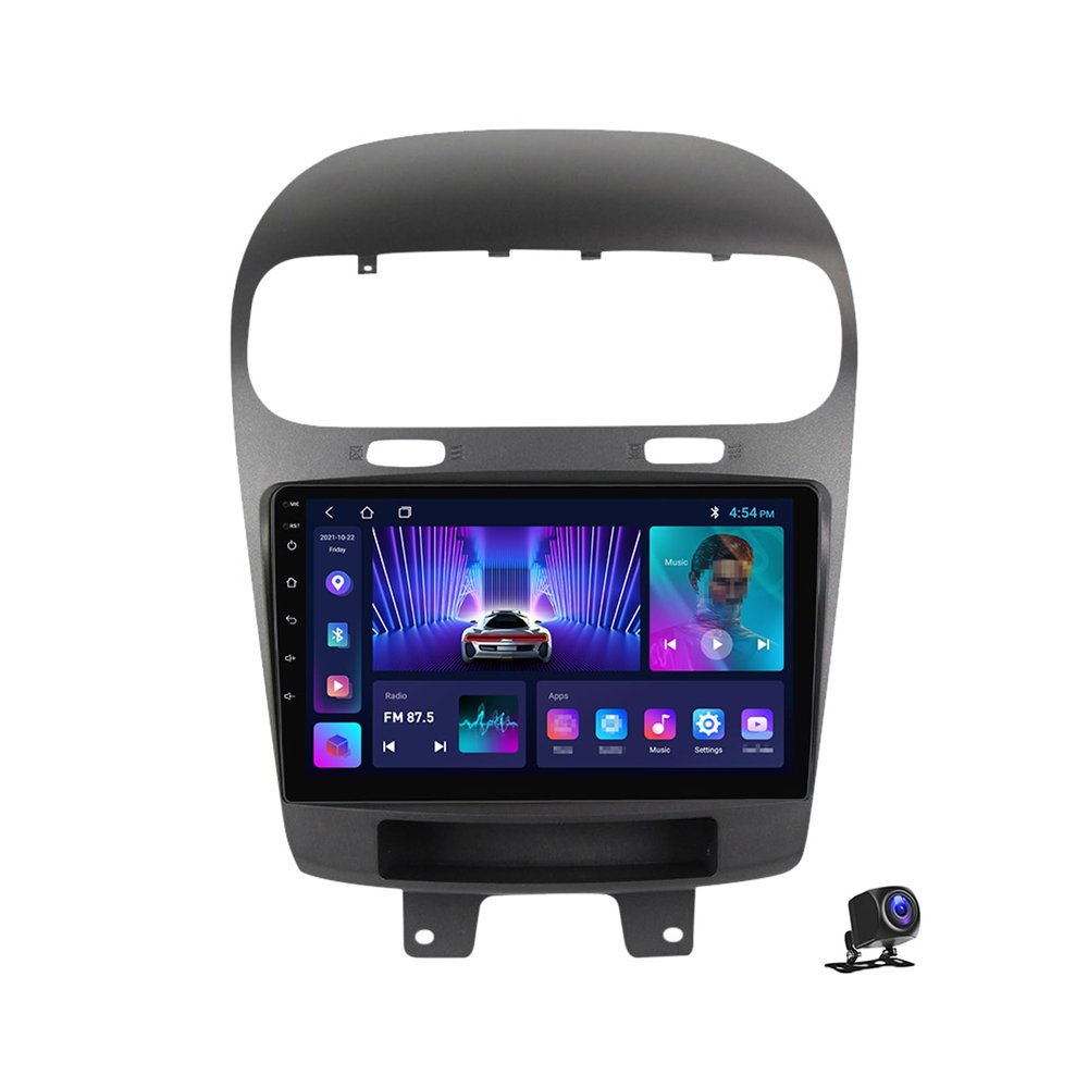 Plusfish 9 Inch Android 13 Car Stereo for Dodge Journey 2011~2020 Touch Screen Car Radio Bluetooth Wireless Carplay Android Auto Multimedia Navigation with RDS DSP FM Radio,M100cp 4core 1g+32g