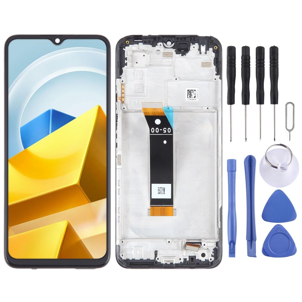 Lingland Cell Phone kit OLED Material LCD Screen for Xiaomi Poco X5 Pro Digitizer Full Assembly with Frame Screen Overall Assembly (Color : Color17)