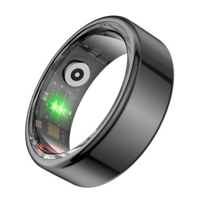 Dpofirs Smart Ring, Bluetooth Wearable Men Women Fitness Ring for Step Tracking, Electric Book Page Turning Camera Remote Control for Android for iOS (8#)