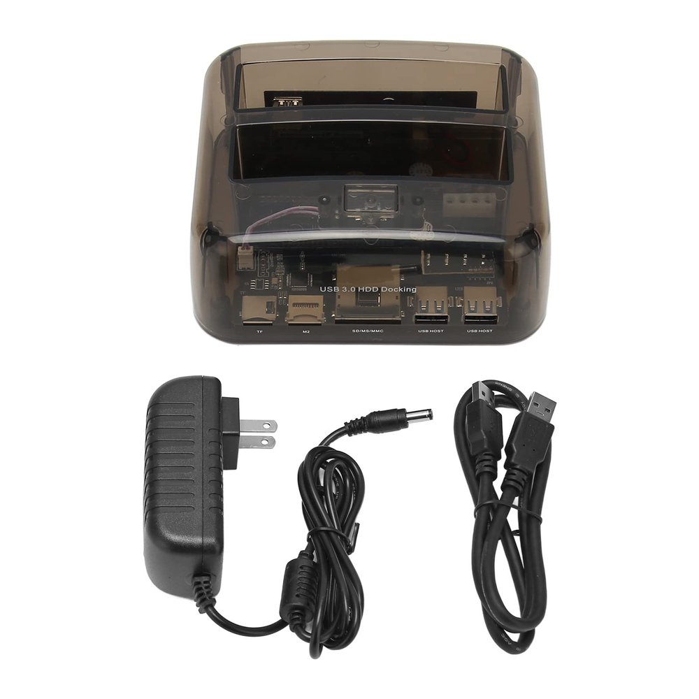 Yanmis Bay USB 3.0 to IDE External Hard Drive Docking Station for 2.5" and 3.5", HDD Docking Station Compatible with 20TB to 6Gbps with