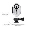 Acahhotxx 60M Waterproof Case for 360 GO 3 Underwater Protective Housing Action Camera Diving Waterproof Protective Case Cover Waterproof Case Transparent Cover view 3