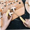 FRCOLOR 10pcs Cut Resistant Finger Cots Thumb Protectors Full Elasticity for Kitchen Woodworking Work view 2