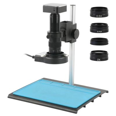 Microscope Accessories Kit 14MP 48MP 1080P HDMI USB VGA 180X 200XVideo Recorder Video Electronic Digita Microscope Camera For Phone PCB Soldering Repair Microscope Slides ( Color : 48MP 4K 2K HDMI USB