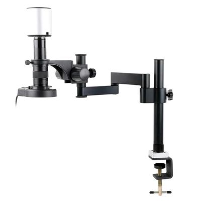 Microscope Accessories Kit Autofocus IMX334 4K HDMI USB PC Measuring Video Microscope Camera 11.6" LCD Collapsible Deskto Stand Set For PCB Soldering Microscope Slides ( Color : A , Size : 200X Lens )