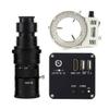 Microscope Accessories Kit 4K 30FPS FHD HDMI Digital Industrial Video Microscope Camera Video Image Storage For Biological Microscope Stereo Microscope Microscope Slides ( Color : 200x lens with Light view 1