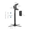 GLigeT Projector Mount Stand Projector Stand Heavy Duty Wall Mounted Projector Rack Furniture Living Room Bedroom Meeting Room Projector Hanger Black Projector Shelf Projector Ceiling Mount view 2