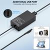 COWOOGMZ Surface Pro Charger-65W Surface Charger Compatible with Microsoft Surface Pro 9,8,7+,7,6,5,4,3,X,10,Surface Book 3,2,1,Surface Go 3,2,Surface Laptop Studio,Support 44W,36W,24W Surface Charger view 4