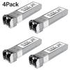 4PCS 10GBase-SR SFP+ Module, Multi-Mode LC Ethernet Transceiver, 10G 850nm MMF up to 400m, Compatible with Cisco SFP-10G-SR, Meraki, Ubiquiti UF-MM-10G, Mikrotik, Netgear, HPE, TP-Link, Aruba and More view 2
