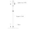 GLigeT Projector Mount Stand Projector Stand Floor-to-Ceiling Adjustable Projector Shelf Home Bedroom Living Room Conference Room Telescopic Projector Rack Black Projector Ceiling Mount view 3