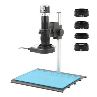 Microscope Accessories Kit 14MP 48MP 1080P HDMI USB VGA 180X 200XVideo Recorder Video Electronic Digita Microscope Camera For Phone PCB Soldering Repair Microscope Slides ( Color : 48MP 4K HDMI USB ,
