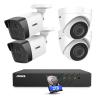 ANNKE H500 8CH PoE Security Camera System with 8MP H.265+ NVR, 4X 5MP Outdoor PoE IP Bullet & Turret Camera, Compatible with Alexa, Audio Recording, 100ft EXIR2.0 Night Vision, IP67, 2TB HDD Included view 1