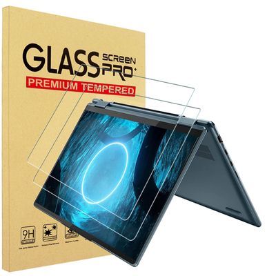YINOVEEN 2 Pack 14 inch Tempered Glass Screen Protector for Lenovo Flex 5 14/ Yoga 7i 14/ Slim 7i 14/ Yoga 9i 14" with Aspect Ratio 16:10 Laptop, 9H, Tempered Glass Screen Film Guard