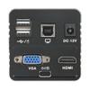 ZTBH Microscope Accessories Kit HDMI VGA USB 1080P 5MP IMX335 Digital Industrial Mouse Measureing Video Microscope U Disk Storage C Mount Soldering Camera Microscope Slides (Color : with 130x Lens) view 3