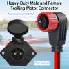 Trolling Motor Plug and Receptacle,12V/24V/36V/48V Trolling Motor Plug view 2