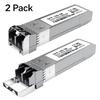 2PCS 10GBase-SR SFP+ Module, Multi-Mode LC Ethernet Transceiver, 10G 850nm MMF up to 400m, Compatible with Cisco SFP-10G-SR, Meraki, Ubiquiti UF-MM-10G, Mikrotik, Netgear, HPE, TP-Link, Aruba and More view 2