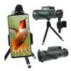 Angoily 1set Outdoor Monocular Telescope Smartphone Adapter Tripod Compact High Magnification Monocular for Bird Watching Hiking Camping and Sightseeing view 4