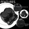 Saysurey 10 Pcs Insulated Multi Cable Connectors 2 Port Single Entry Splice Electrical Power Connector Black Interconnect Terminals Pre Filled (1/0-14 AWG Wire Range) view 4