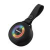 Wireless Speaker IPX4 Water Resistant with Light - TWS Speakers Wireless with Built in Rechargeable Battery - Portable USB Speaker with Hanging Strap (Black) view 2