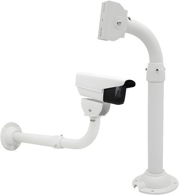 UQISOVI CCTV Security Camera Mount Bracket, Telescopic Adjustable Universal Camera Wall Mounting Bracket for CCTV Security Camera, L Type (23.6-47.2inch)