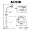 UQISOVI CCTV Security Camera Mount Bracket, Telescopic Adjustable Universal Camera Wall Mounting Bracket for CCTV Security Camera, L Type (23.6-47.2inch) view 2