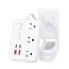 DEPOW Surge Protector Power Strip with Flat Plug, 10 FT Extension Cord with 6 AC Outlets 4 USB Ports(2 USB-C),1050J Surge Protection, Wall Mountable Charging Station for Office, Home, White view 1