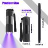 Tegeme 10 Pcs Invisible Ink Pen with Blacklight Flashlight Favor, Black view 3