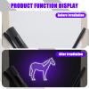 Tegeme 10 Pcs Invisible Ink Pen with Blacklight Flashlight Favor, Black view 4