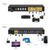 CKLau 4 Port KVM HDMI Switch with Audio, USB 3.0 Hub, Black, Push Button Actuator, Manual Operation view 3