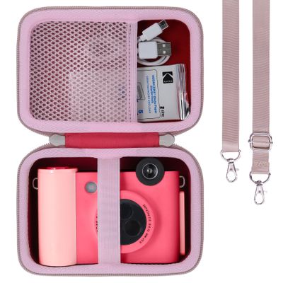khanka Hard Travel Case for Kodak smile+/ Kodak Smile Plus Wireless Digital Instant Print Camera with Effect-Changing Lens, 2x3 Sticky-Backed Photo Prints,Case Only (Fuchsia)