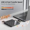 Alxum External CD DVD Drive for Laptop, 8 in 1 Portable CD DVD Burner Rewriter with Multiple Ports Support Faster Transfer Speed CD 8X DVD 24x for Windows 11/10/8/7 MacOS and More view 2