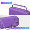 BOVKE Hard Travel Speaker Case for Bose New SoundLink Flex Speaker (2nd Gen) / Bose SoundLink Flex Bluetooth Portable Speaker, Extra Mesh Pocket for Bose Charger, Cables, Purple (W/Shoulder Strap) view 2