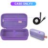 BOVKE Hard Travel Speaker Case for Bose New SoundLink Flex Speaker (2nd Gen) / Bose SoundLink Flex Bluetooth Portable Speaker, Extra Mesh Pocket for Bose Charger, Cables, Purple (W/Shoulder Strap) view 3