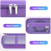 BOVKE Hard Travel Speaker Case for Bose New SoundLink Flex Speaker (2nd Gen) / Bose SoundLink Flex Bluetooth Portable Speaker, Extra Mesh Pocket for Bose Charger, Cables, Purple (W/Shoulder Strap) view 4
