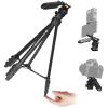 TARION Camera Backpack + Travel Tripod for Camera | 55"/139cm Tall Lightweight Camera Tripod Stand with Hidden Phone Holder Aluminum SQUORPION & DSLR Camera Bag Photograhy Backpack Black Small TB-S view 2