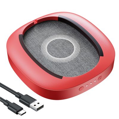 MEKASS Mouse Jiggler Udetectable with Timer, Ultra-Silent Mouse Mover Device to Keep Computer PC Laptop Alive, Automatic Mouse Wiggler Shaker to Keep Mouse Moving Work from Home (Red and Grey-Line)