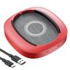 MEKASS Mouse Jiggler Udetectable with Timer, Ultra-Silent Mouse Mover Device to Keep Computer PC Laptop Alive, Automatic Mouse Wiggler Shaker to Keep Mouse Moving Work from Home (Red and Grey-Line) view 1
